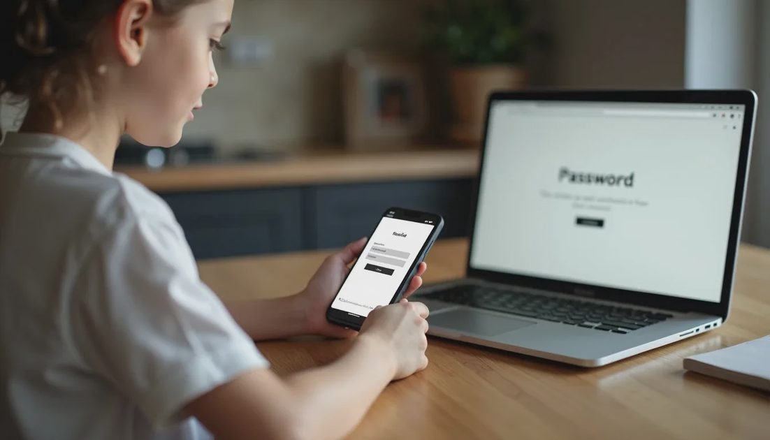 Changing passwords from a different, clean device after a phishing incident