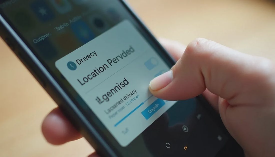 Reviewing and limiting app location permissions on a phone
