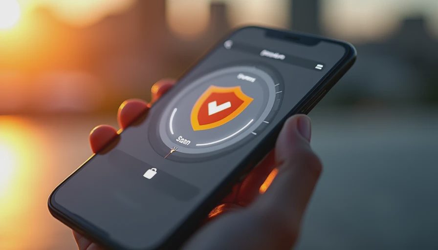 Illustration for android antivirus application